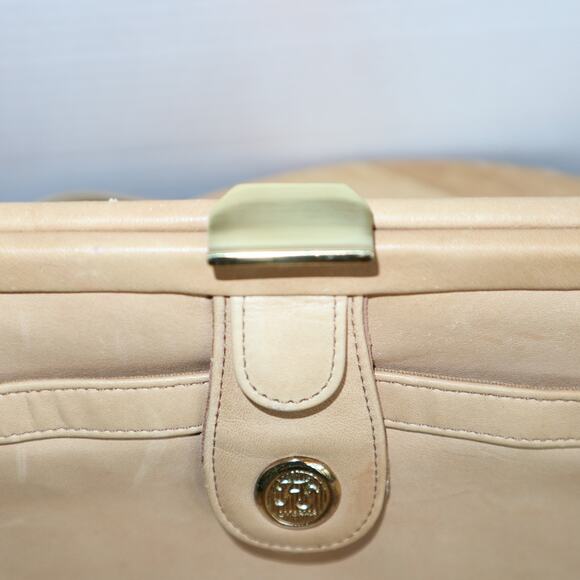 Vintage Tan FS Originals Leather Crossbody with Gold Clasp - Picture 5 of 7